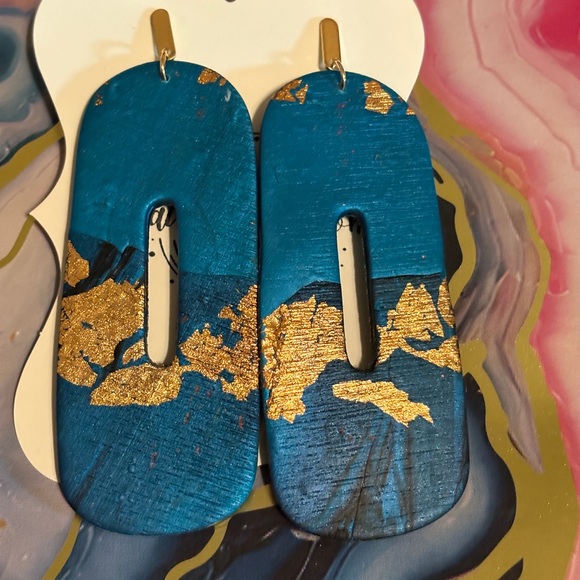 Small Batch Handmade Polymer Clay Earrings - Picture 6 of 12